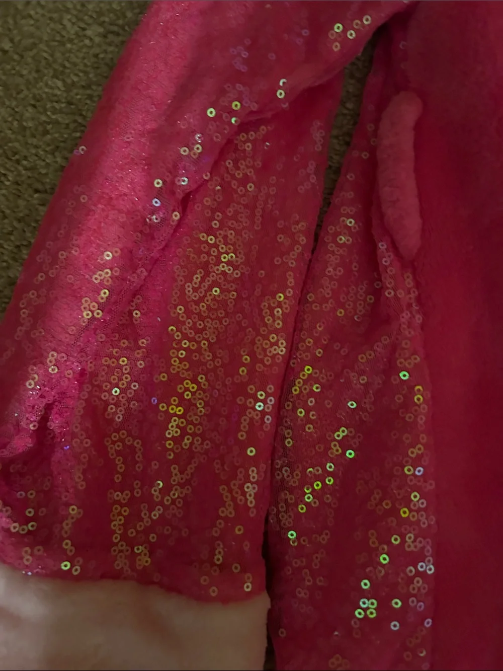 JoJo Siwa Bright Hot Pink Sequin Sleeve Plush Pajama Robe